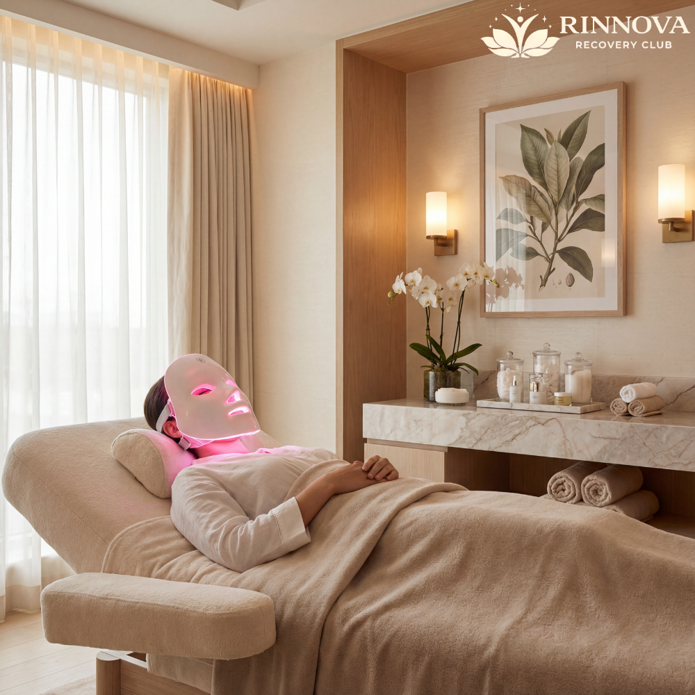 DermaLux Red Light Face Mask