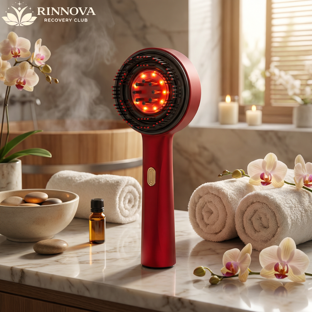 Red Light Hair Brush