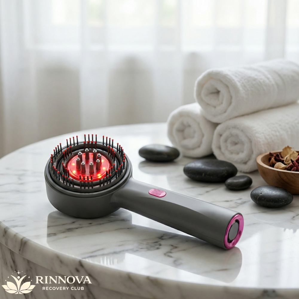 Red Light Hair Brush