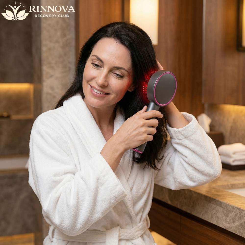 Red Light Hair Brush