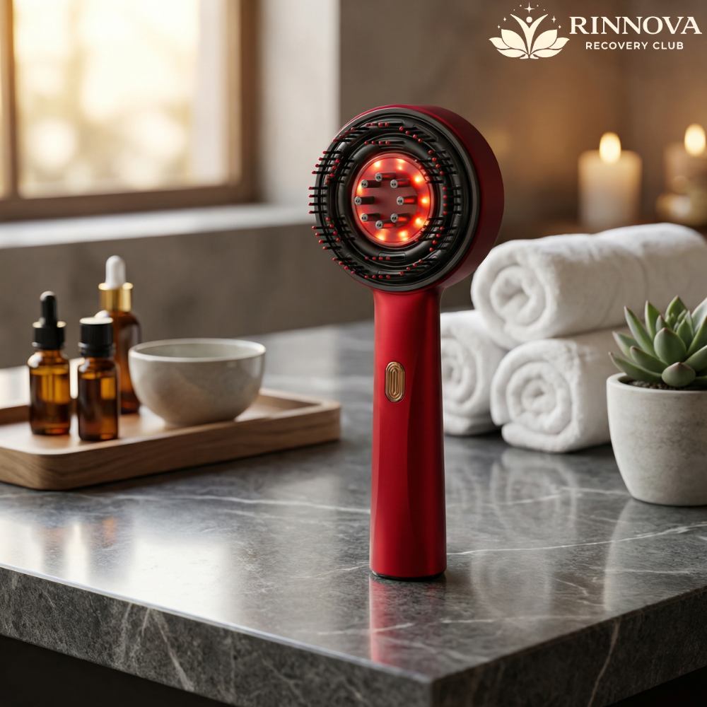 Red Light Hair Brush