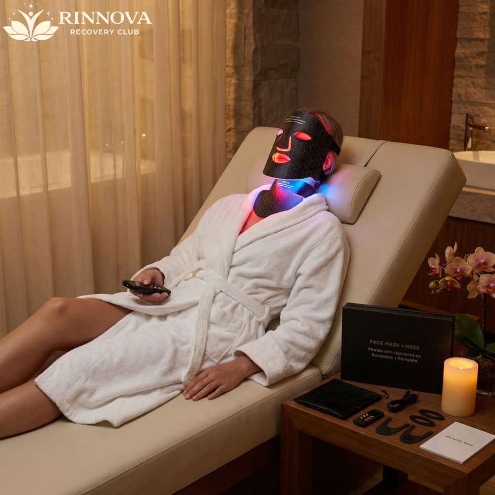 Premium Silicone Red Light Face & Neck Mask