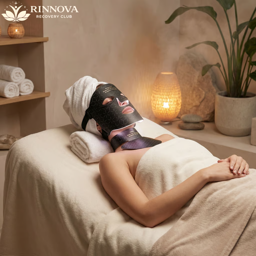 Premium Silicone Red Light Face & Neck Mask